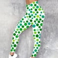 thumbnail image 2 of lcziwo Sales of The Day Lightning, St Patricks Day Leggings for Women Shamrock Leaves Printed Pant Slim Fit Tummy Control Leggings Irish Green Yoga Pants Green L, 2 of 6