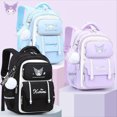 thumbnail image 2 of Nueva mochila de gran capacidad Sanrio Anime Kuromi Melody Cinnamoroll Pochacco, linda mochila escolar, bolso de hombro de estudiante de dibujos animados, regalo, 2 of 5