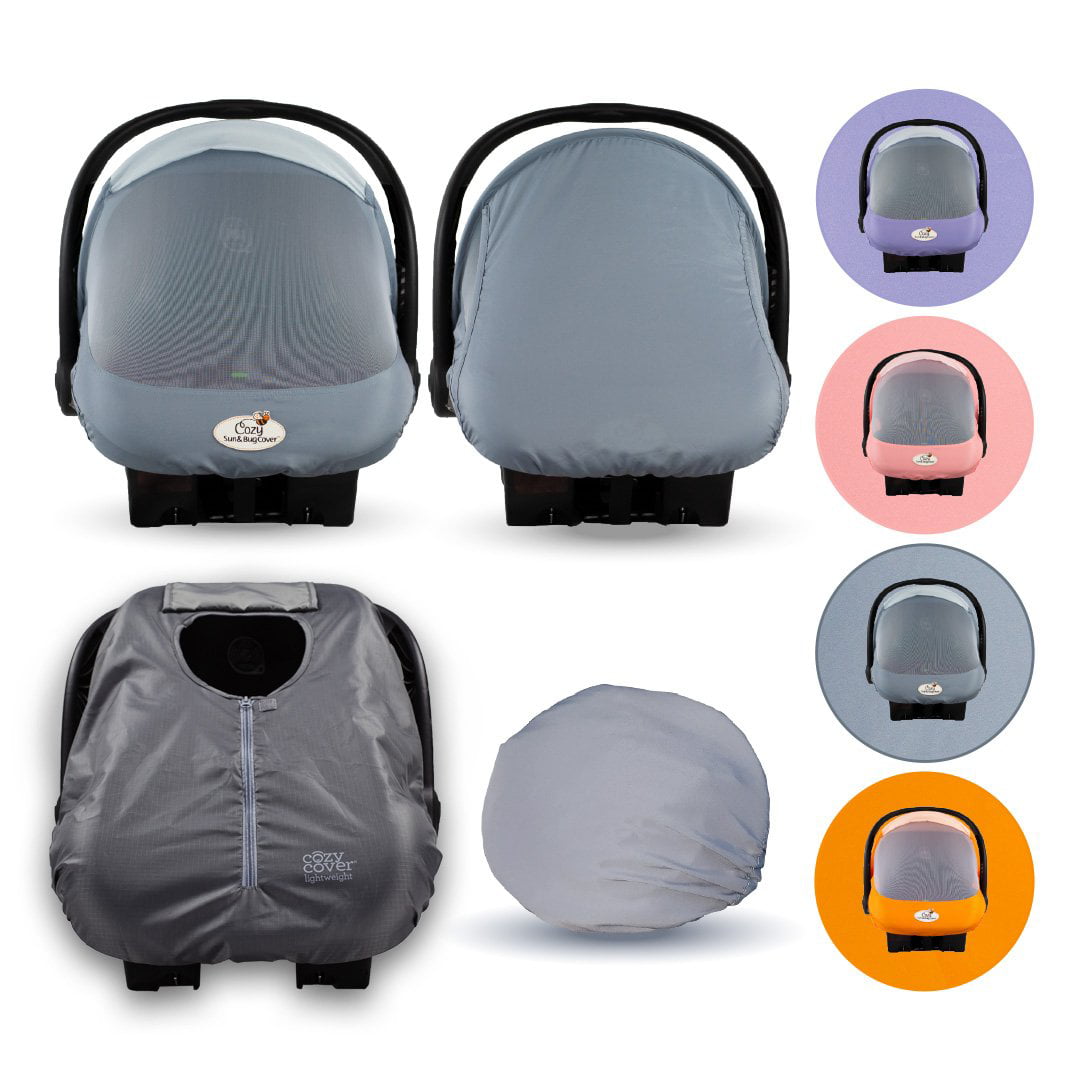 Summer Infant Carry and Cover Infant Carrier Carseat Sun Rain Protector Shield 