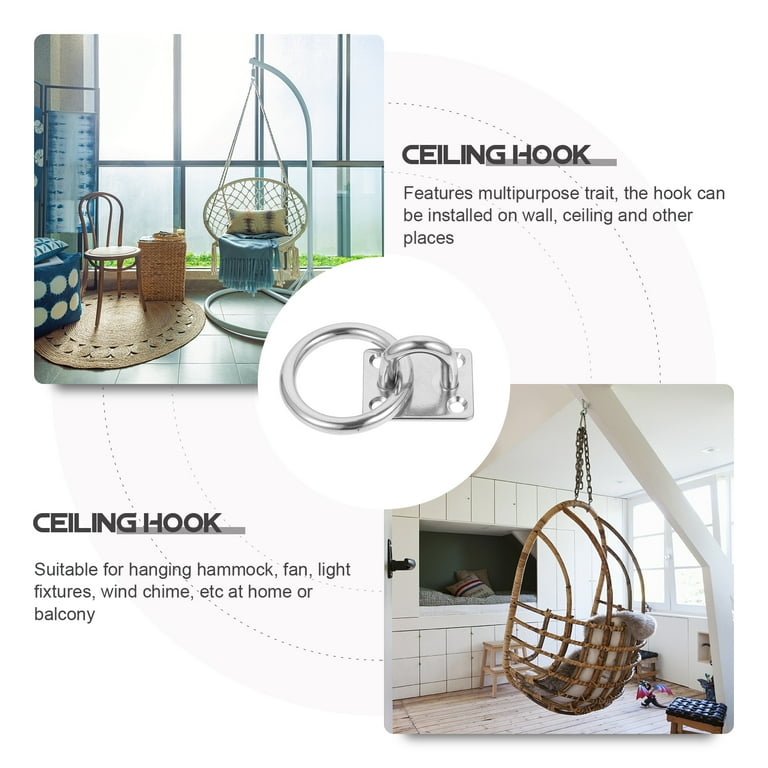 Pcs Fixed Square Door Catch Heavy Duty Ceiling Hooks Hammock