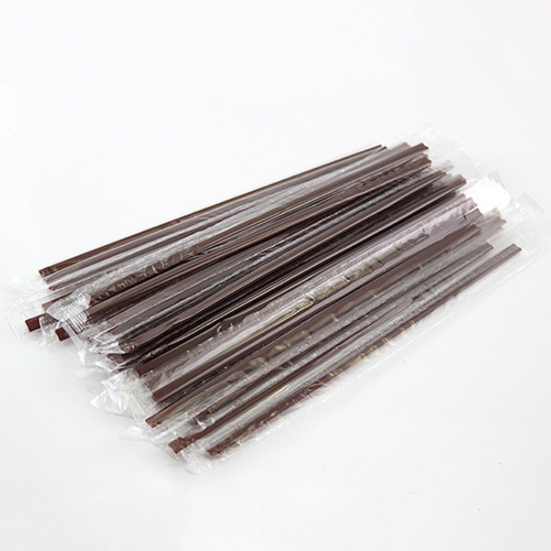 500Pcs Individual Package Disposable Twoplace PP Sucker Straws Stirrer