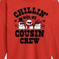 thumbnail image 3 of Instant Message - Chillin With My Cousin Crew Chistmas - Toddler & Youth Long Sleeve Graphic T-Shirt, 3 of 6