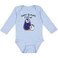 thumbnail image 3 of Inktastic Happy Birthday, Nana- Cute Penguins Boys or Girls Long Sleeve Baby Bodysuit, 3 of 5