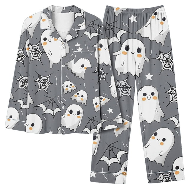Ensembles de Pyjama pour Femmes Mode Décontractée à Imprimé Manches Longues Pantalon Décontracté Ensemble de Pyjama Pantalon pour Femmes