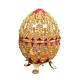 thumbnail image 2 of Boovnll Home Storage, Easter Enamel Inlaid Diamond Jewelry Box Hollowed Out Easter Shaped Home Crafts Ornament Alloy Jewelry Storage Box Ornament, Storage, Organization and Storage, 2 of 6