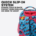 thumbnail image 3 of J World Girls Sunny 17" Kids Rolling Backpack for School and Travel, Strawberry, 3 of 9