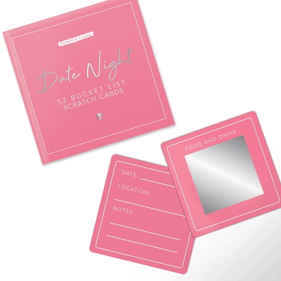 Gift Republic Date Night Scratch Cards 52 Date Ideas Couples Gift Personalised Memory Box Boyfriend Girlfriend Husband Wife Valentines Day Anniversary