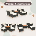 thumbnail image 4 of Gymax Ensemble de 5 Meubles avec Table de Rangement Ottomans Coussins Doux Patio, 4 of 4