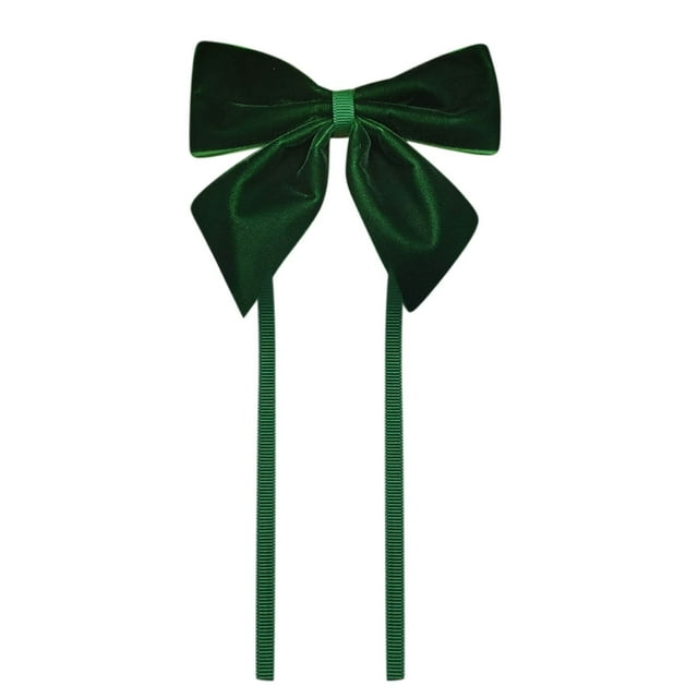 Christmas Gift Bow Ribbon 12 Pack Solid Color Flocked Velvet Ribbon for Hand-Tied Bows Candy Packaging and Holiday Decor