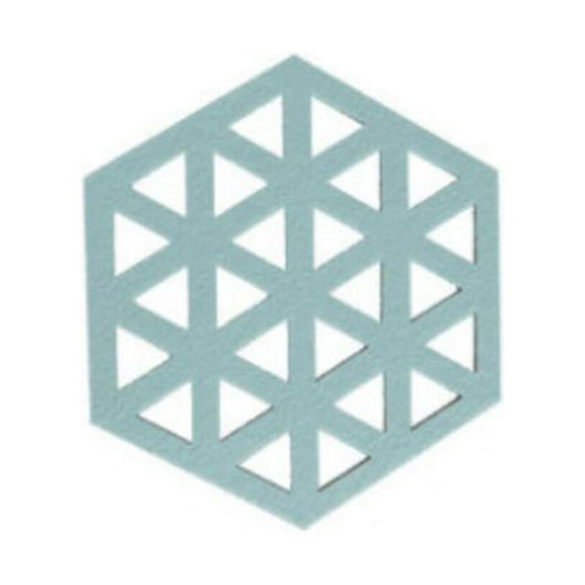 Vonky Felt Table Coaster for Hot Drink Hexagonal Absorbent Hexagonal shape coaster tea mat Shape Tea Mat Absorbent Hollow Cup Pad Home Accessories Triangular