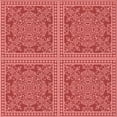thumbnail image 1 of Ahgly Company Machine Washable Indoor Square Transitional Red Area Rugs, 4' Square, 1 of 7