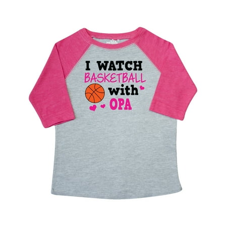 

Inktastic I Watch Basketball with Opa Gift Toddler Toddler Girl T-Shirt