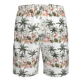thumbnail image 6 of Kdxio Flamingo Palm Trees Pattern Mens Casual Shorts - Drawstring Summer Beach Sports Shorts for Men, 6 of 9