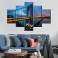 thumbnail image 2 of TISHIRON 5PCS Framed Canvas Wall Art Set,60"x40" George Washington Bridge Canvas Art Decor, 2 of 7