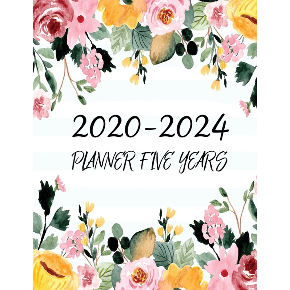 2020-2024 Planner Five Years: Monthly Calendar Planner -60 Months Jan