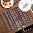 thumbnail image 3 of Turkish Floral Placemats, Vintage Persian Oriental Turkish Carpet Pattern Woven Burlap Modern Placemats for Dining Table Kitchen Table Round Table Farmhouse Wedding Outdoor Indoor Set of 4, 3 of 6