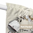 thumbnail image 4 of Home Sweet Swag Valances for Windows, Kitchen Window Curtains Over Sink, Wreath Botanical Farmhouse Plants Beige Window Treatment Curtains for Living Room/Bedroom Curtains 2 Panel Sets 36"x45", 4 of 8