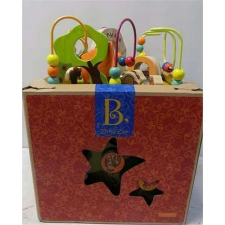B. Zany Zoo Wooden Activity Cube for Children Ages 1 to