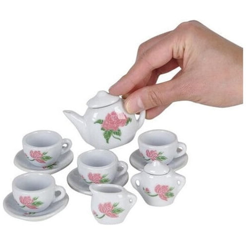 13 Piece Ceramic Tea Set - Walmart.com