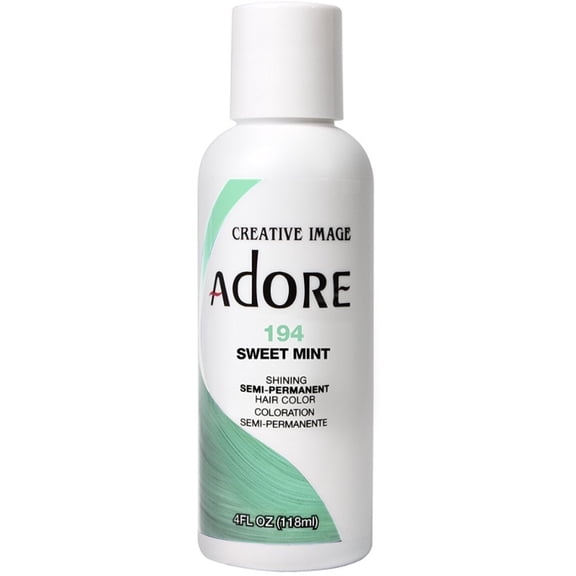 Creative Images Adore Semi-Permanent Haircolor, [194] Sweet Mint 4 oz (Pack of 4)