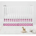 thumbnail image 5 of Bacati - Mix N Match Ikat Chevron/Dots Pink Fuchsia Musical Baby Crib Mobile, 5 of 15