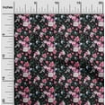 thumbnail image 2 of oneOone Polyester Spandex Black Fabric Florals Diy Clothing Quilting Fabric Print Fabric By Yard 56 Inch Wide, 2 of 4