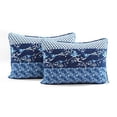 thumbnail image 4 of Lush Decor, Navy Royal Empire Quilt Striped Pattern Reversible 3 Piece Bedding Set, Full Queen, 4 of 4