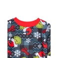 thumbnail image 2 of The Grinch Boys Snug Fit Long Sleeve Top and Sleep Pants, 2-Piece Pajama Set, Sizes 4-10, 2 of 6