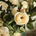 thumbnail image 4 of Artificial Flower Silk Rose Flower Bloom and Bud Stem in White 39" Tall, 4 of 4