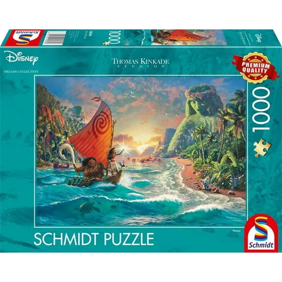 Thomas Kinkade Studios: Disney Dreams Collection - Moana – Vaiana, 1.000 pieces Puzzle Jigsaw 58030