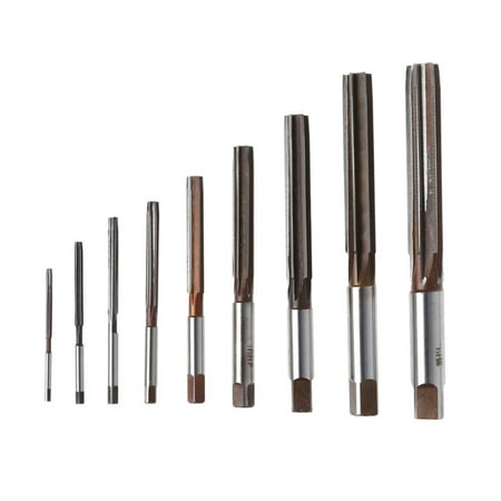 

ZUARFY 9 Pcs 3mm-16mm H8 Chucking Cutter Straight Shank Machine Hand Reamers