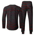thumbnail image 4 of Wavsuf 2pcs Jogger Set Men Long Sweatsuits Sets for Mens New Motion Shirt Sweatshirt and Sweatpants Black Size 4XL, 4 of 5
