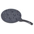 thumbnail image 3 of Frying Pan, Pancake Pan Flat Bottomed 7 Hole Heat Resistant  For Kitchen For Pancake For Induction Cooker For Egg Flat,Smiling Face, 3 of 8