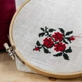 thumbnail image 3 of 8 Pieces 8 Inch Wooden Round Embroidery Hoops Adjustable Bamboo Circle & 6 Pieces 10 Inch, 3 of 10