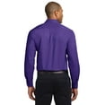 thumbnail image 2 of Port Authority Long Sleeve Easy Care Shirt-4XL (Purple/Light Stone), 2 of 6