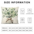 thumbnail image 5 of COMIO  Spring Summer Leaf Pillow Covers Watercolor Eucalyptus Leaves Couch Pillow Cases Sage Green Farmhouse Throw Pillows Home Decor for Living Room Bedroom Bed Cushion Outdoor, 5 of 5