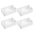 thumbnail image 1 of 4 Pcs Plastic Electrical Outlet Box Weatherproof Mount Plug And Receptacle Protector 2-Gang Junction Box For Switches Home Improvement, 1 of 4