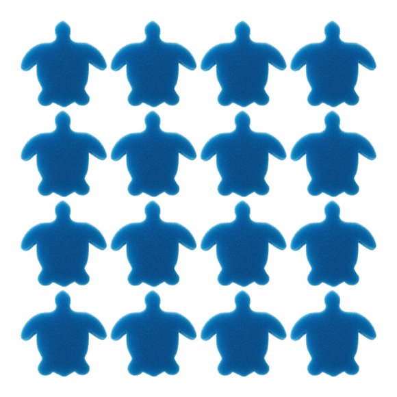 EeaseMX 24 esponjas filtrantes absorbentes de aceite con forma de tortuga.