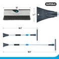 thumbnail image 2 of Superio Extendable Snow Brush with Ice Scraper Eva Foam Comfort Grip on Aluminum Handle, T-Shape, Car Truck SUV Windshield, 2 of 8