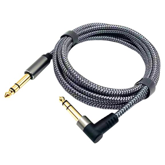 6.35mm to 6.35mm Guitar Cable, 1m or 2m Professional Copper Wire Cable Jacks Instrument Cable for Electric Guitar