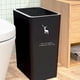 thumbnail image 5 of Papelera de plástico para baño con tapa sin contacto | Cubo de basura de apertura por presión para cocina y oficina | Contenedor de basura estrecho y delgado para espacios pequeños, 5 of 9