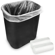 Stock Your Home 2 Gallon Clear Trash Can Liner - 100 Pack