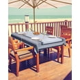 thumbnail image 2 of Fsddascl Black Grey Gradient Outdoor Tablecloth - 60x102 Inch Rectangle Dining Table Cover, Gray White Square Geometric Waterproof Outdoor Table Cloth with Umbrella Hole & Zipper for Picnic/Patio, 2 of 7