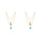 thumbnail image 1 of Jumpingount Collar de aleación para niñas, adorno para el cuerpo, colgante de joyería, adorno colgante, collares de piedra multicapa, Tipo 1 2Conjunto, 1 of 6