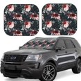 thumbnail image 1 of Balery Watercolor Floral Parasol para parabrisas de coche de 2 piezas | Parasol plegable para parabrisas delantero de coche para la mayoría de sedanes-Medium, 1 of 6