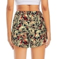 thumbnail image 4 of Fotbe Skulls1 Womens High Waist Running Shorts Athletic Workout Quick Dry Shorts for Women with Pockets Gym Yoga Summer Shorts-Small, 4 of 9