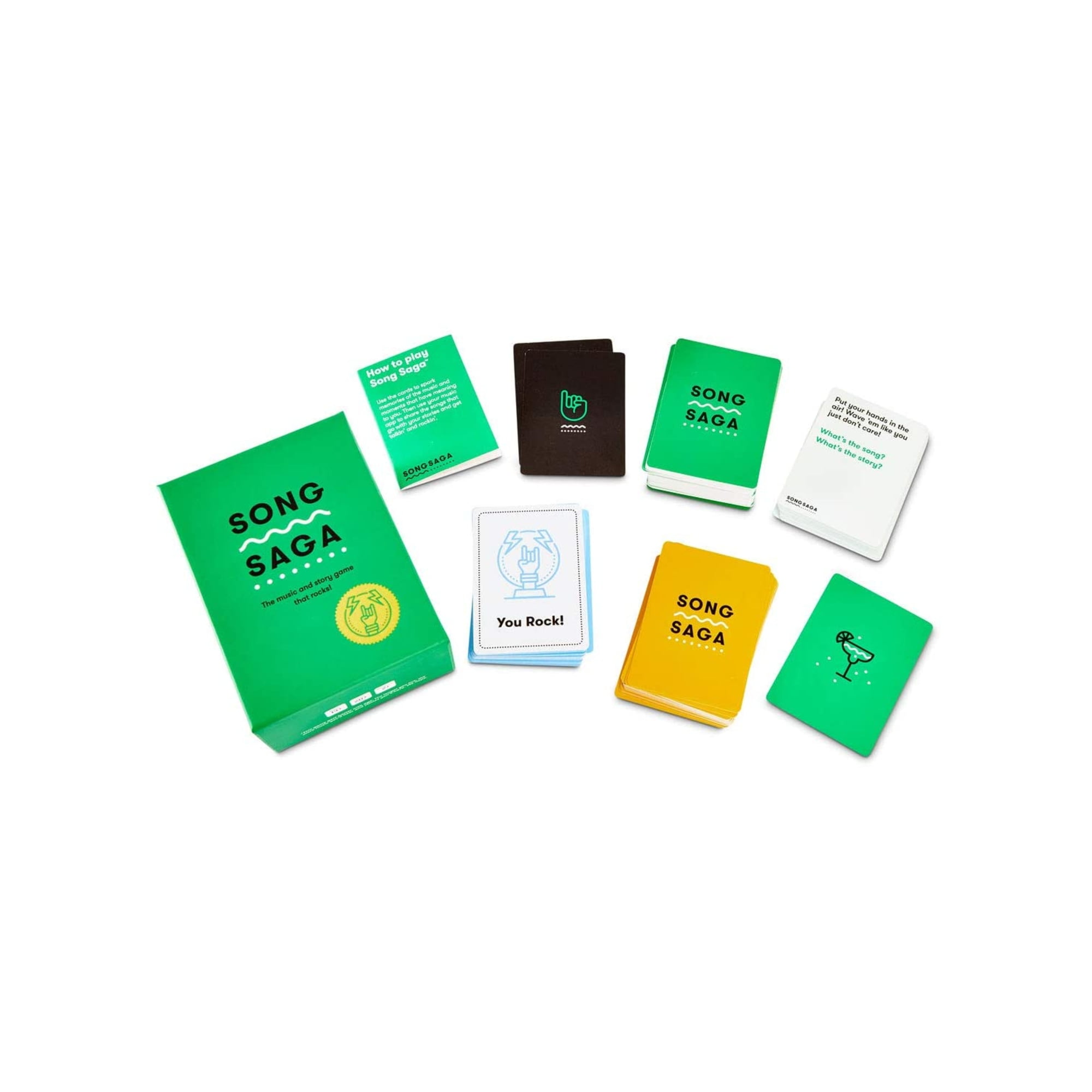 SONG SAGA Music and Stories Card Game, Storytelling Ice-Breaker Game to  Share Stories and Soundtrack of Your Life, Conversation Cards For Friends  and Family, Perfect For Two+ Players