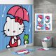 thumbnail image 1 of Fabricantes de fuentes de comercio electrónico transfronterizo Impresión digital 3D Cortina de ducha de baño de poliéster impermeable Hello Kitty Serie 3 fabricantes directos, 1 of 5