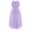 Lavender-A, variant on CHICTRY Girls Sleeveless Chiffon Pleated Princess Dress Sequined Neckline Birthday Party Dress Dark Navy 12