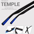 thumbnail image 4 of Gafas de sol MAXJULI Polarized Big para hombre y mujer UV400 negro/azul, 4 of 6